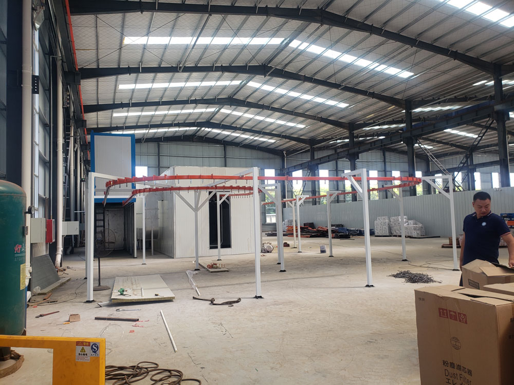 運(yùn)輸貨架噴塑線(圖3)